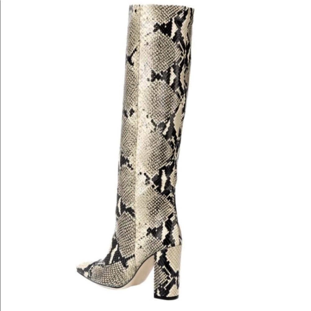 Knee-high Faux Reptile Boots - Picture 3 of 3
